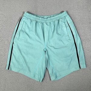 Lululemon Shorts Mens Medium Teal Pace Breaker Lined 9" Casual Athletic Gym Logo